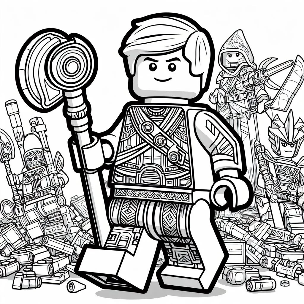 Colorindo lego