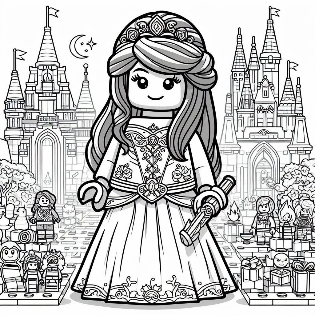 Colorindo lego