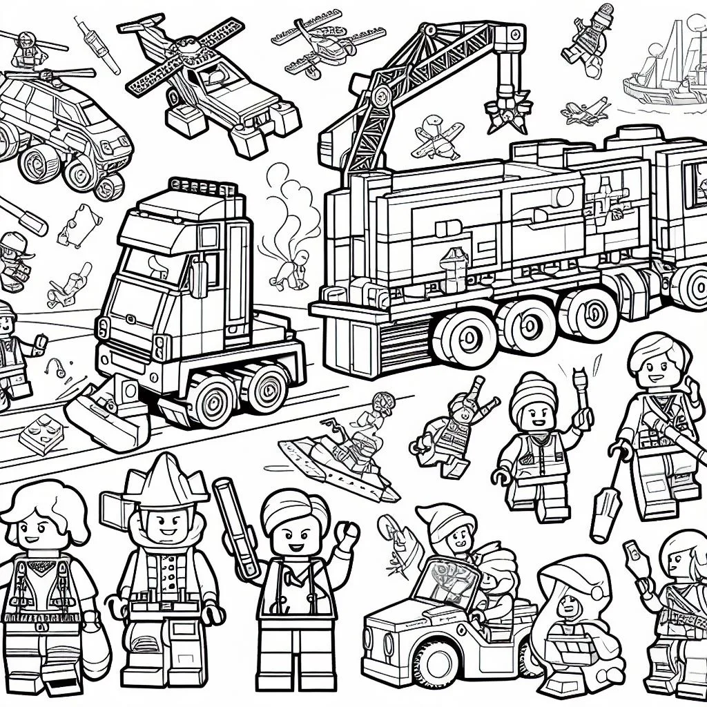 Colorindo lego
