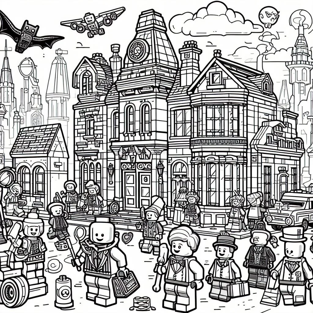 Colorindo lego