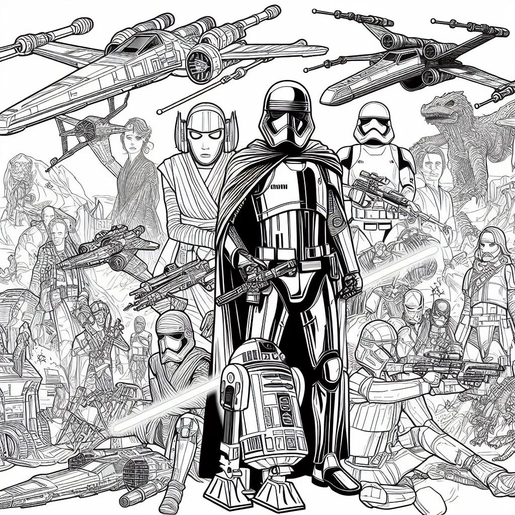 Colorindo star wars
