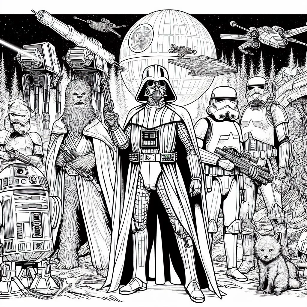 Colorindo star wars