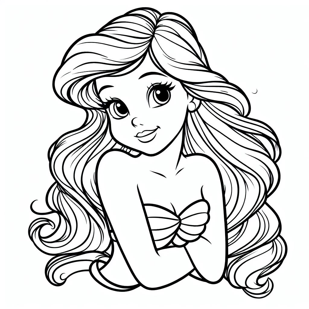 Coloring ariel pages
