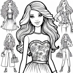 Coloring barbie
