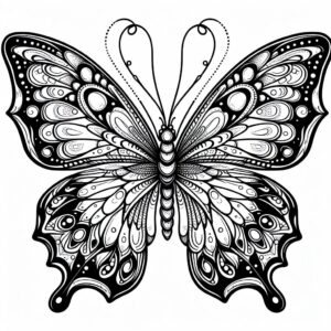 Coloring borboleta