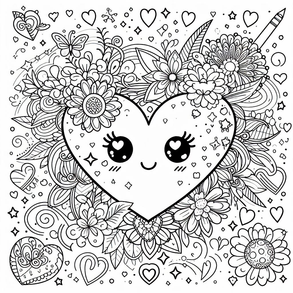Coloring coracao