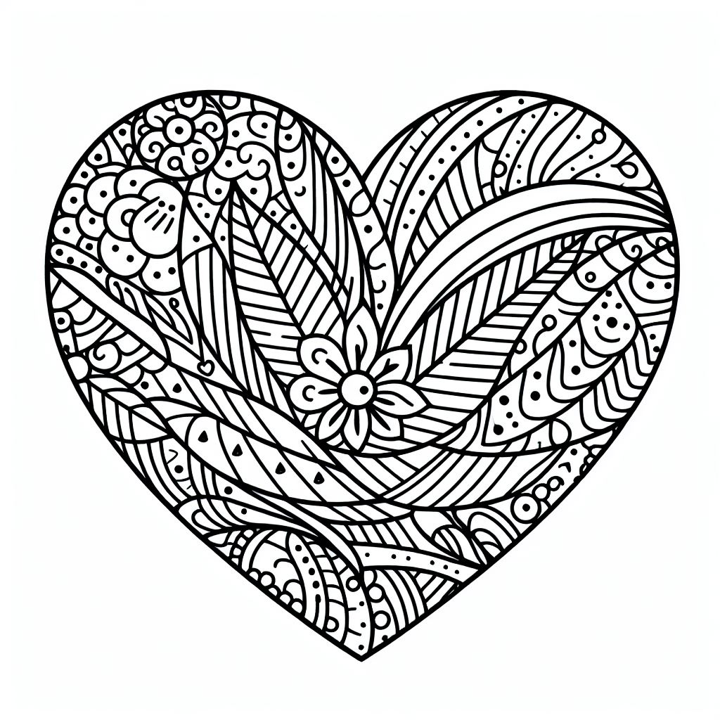 Coloring coracao