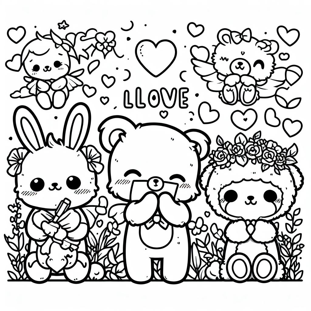 Coloring dia dos namorados