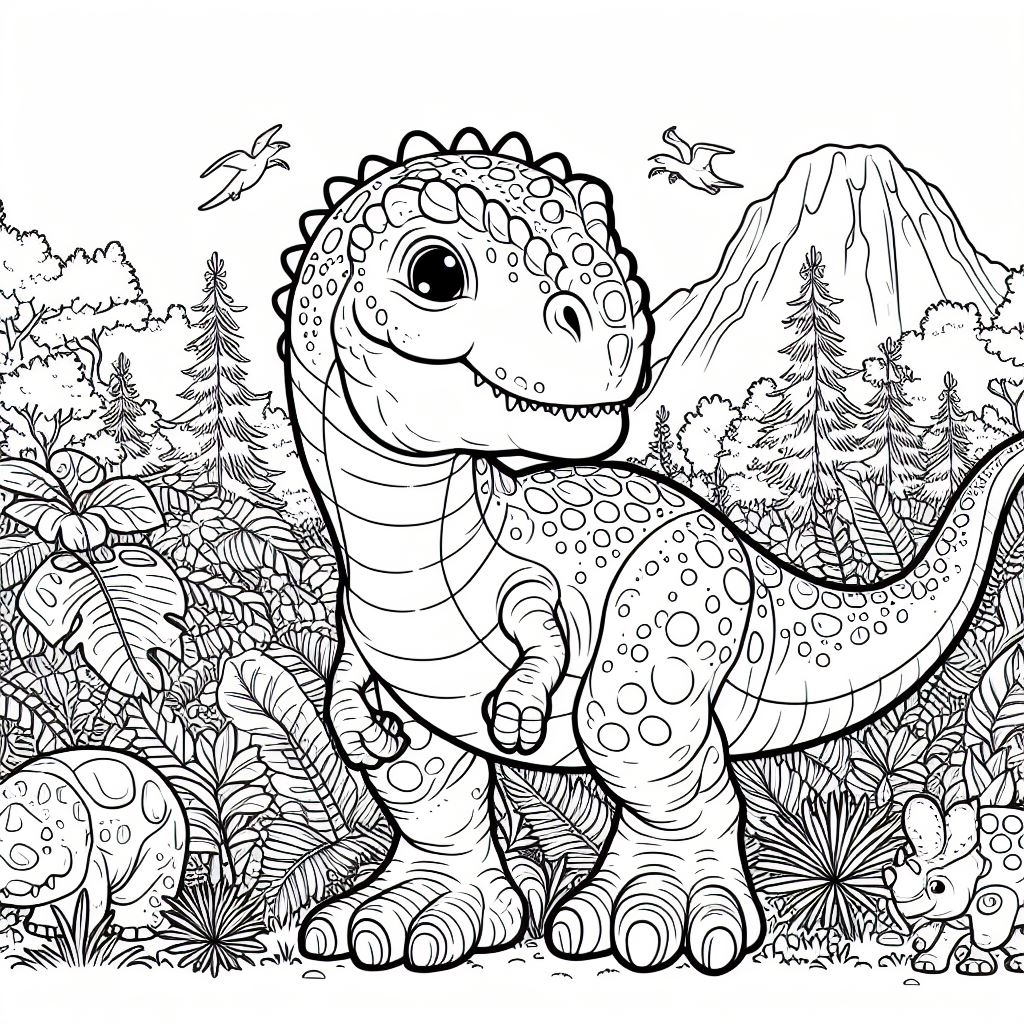 Coloring dinossauros