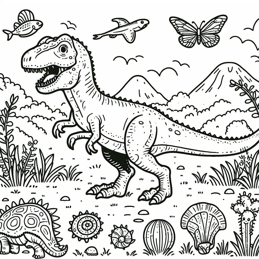 Coloring dinossauros