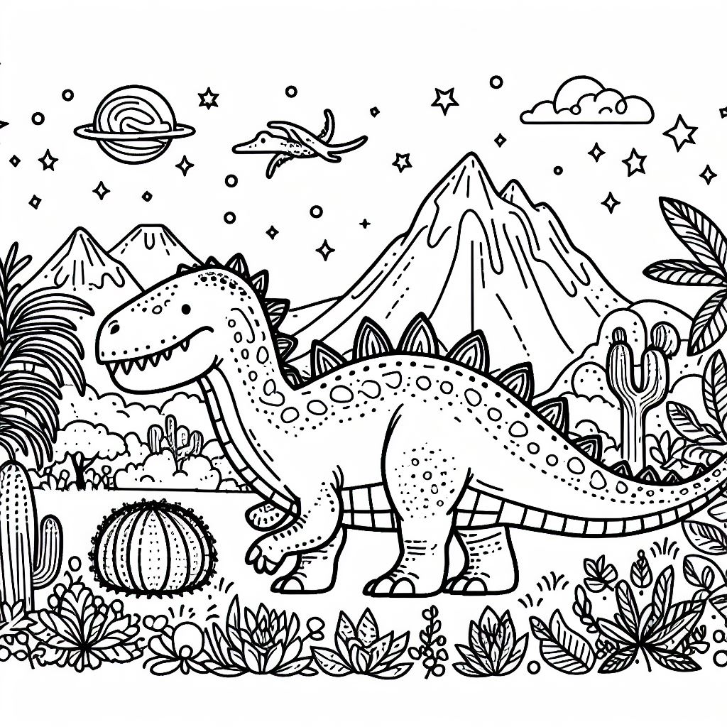 Coloring dinossauros