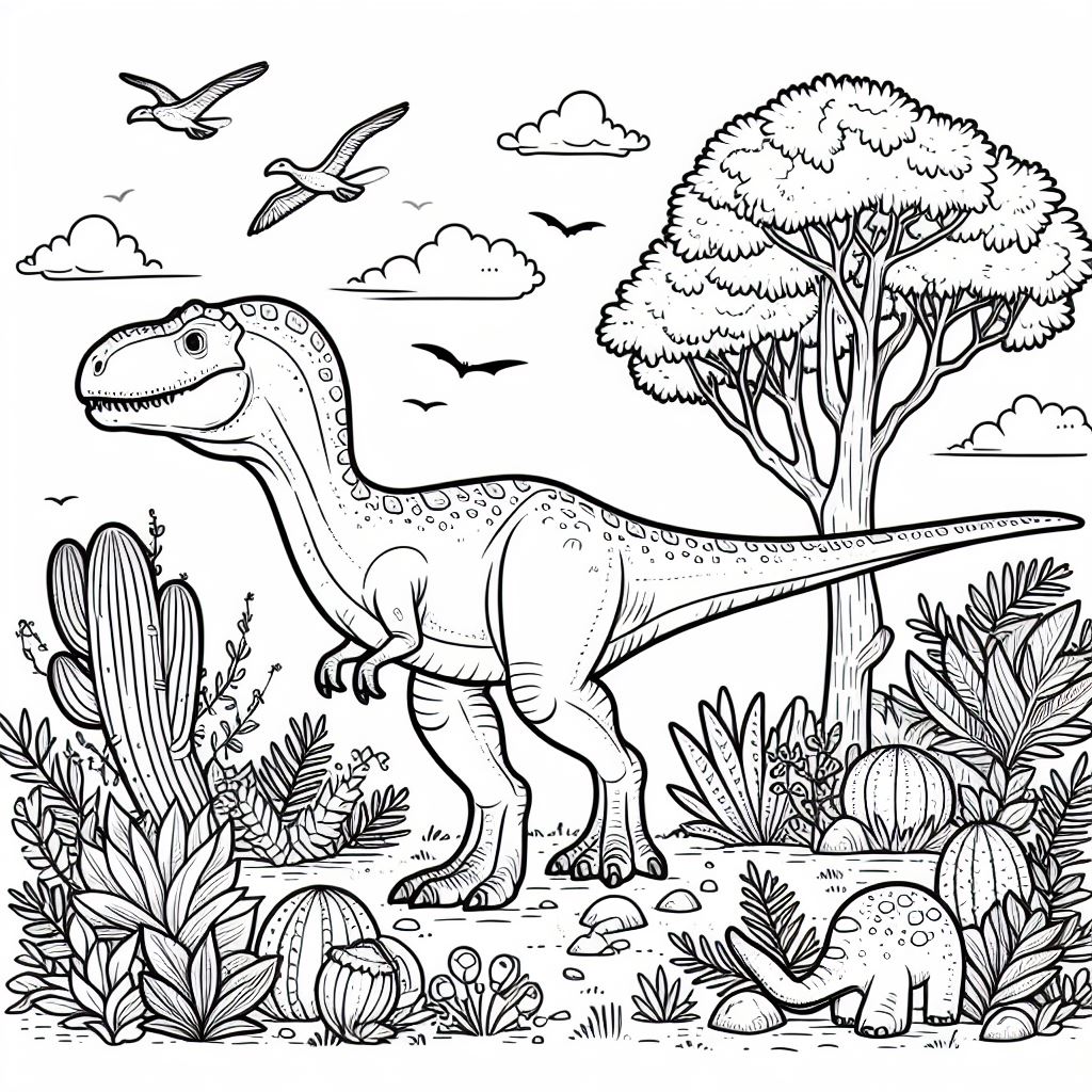 Coloring dinossauros