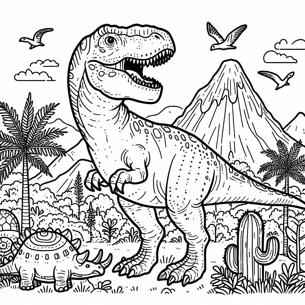 Coloring dinossauros