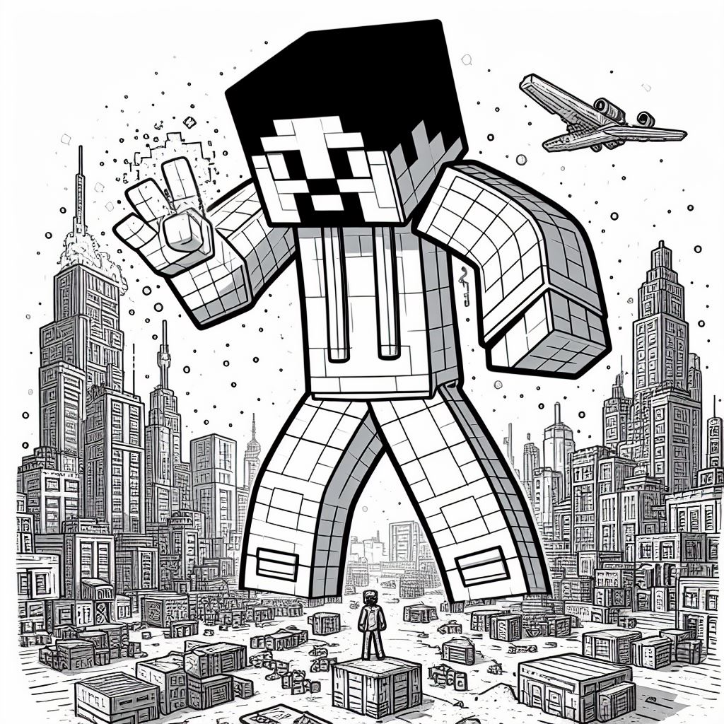 Coloring minecraft