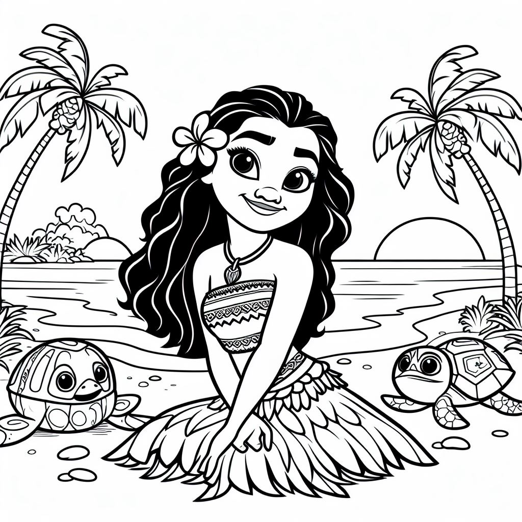 Coloring moana