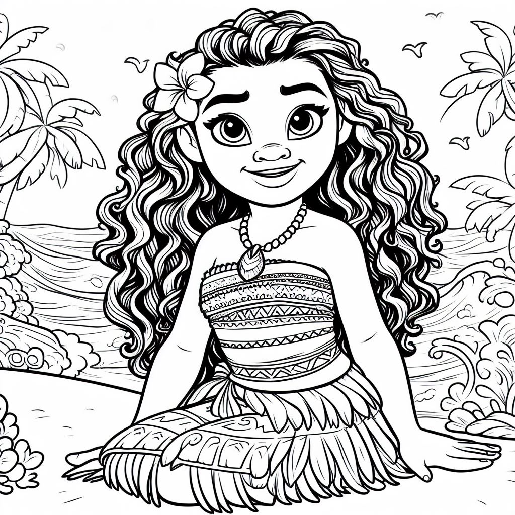 Coloring moana
