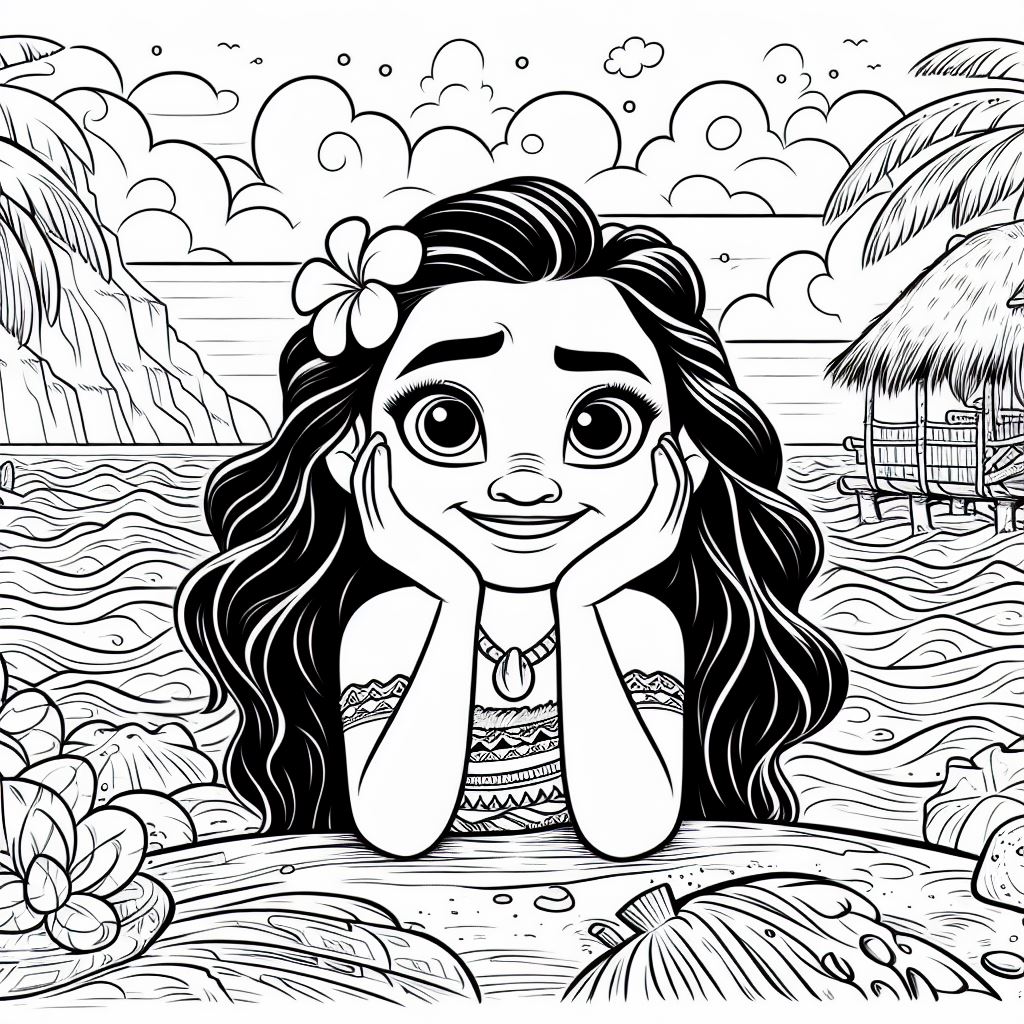 Coloring moana