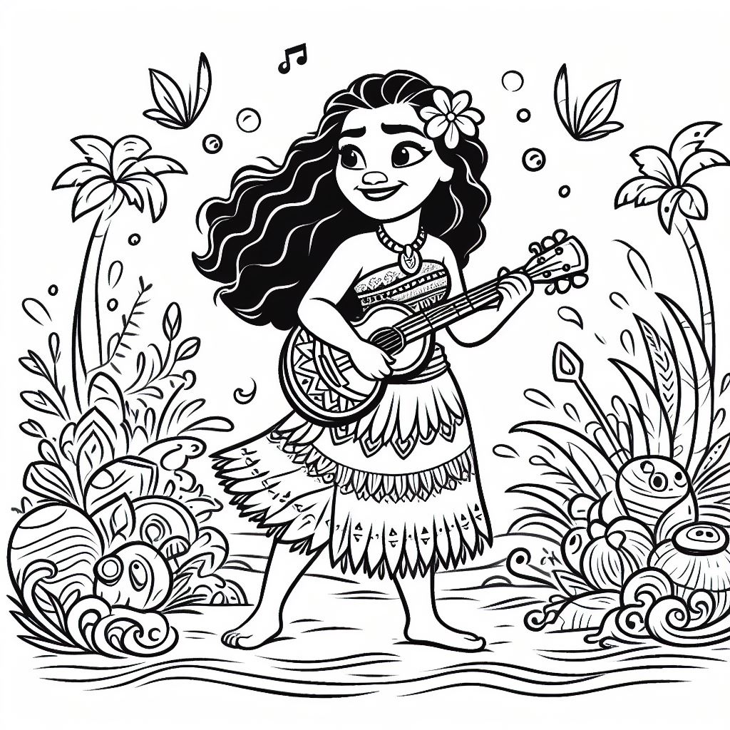 Coloring moana