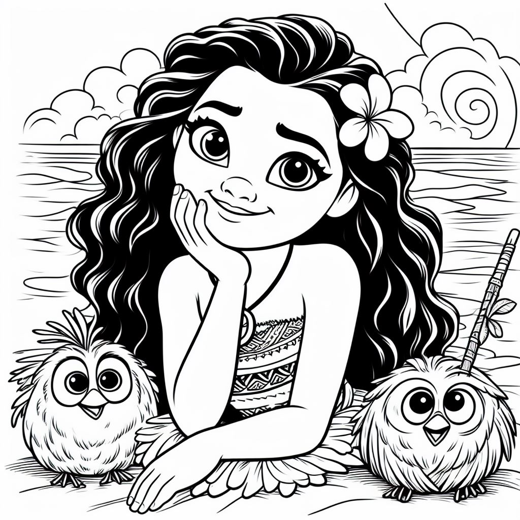 Coloring moana
