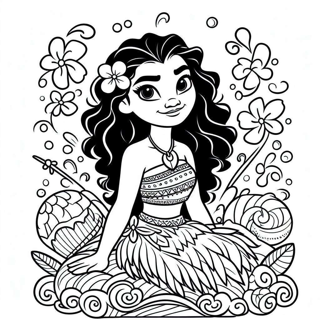 Coloring moana