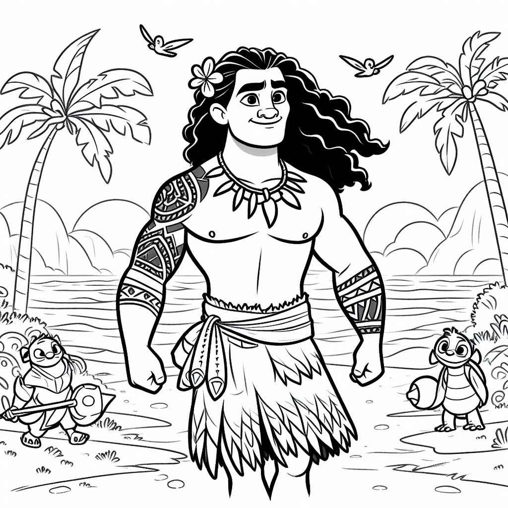 Coloring moana