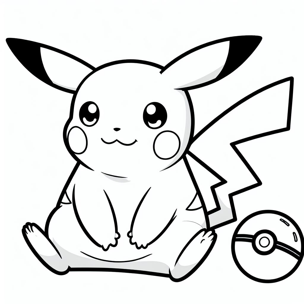 Coloring pikachu
