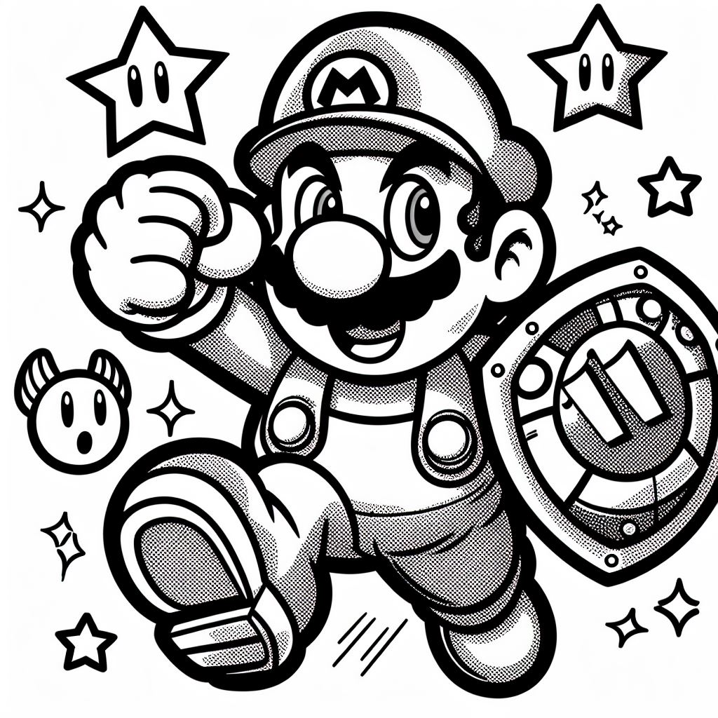 Desenhos para colorir mario bros
