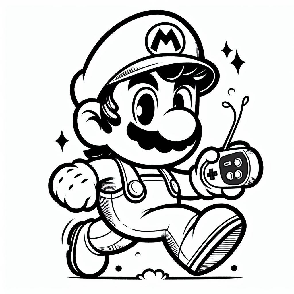 Desenhos para colorir mario bros