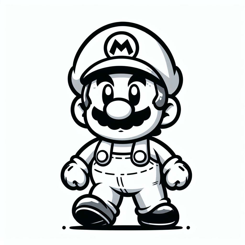 Desenhos para colorir mario bros