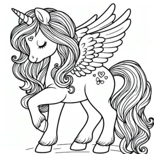Coloring unicornio