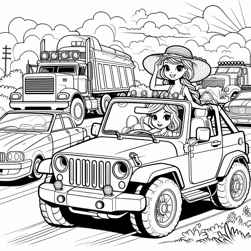 Colorindo Carros 13 Jpeg