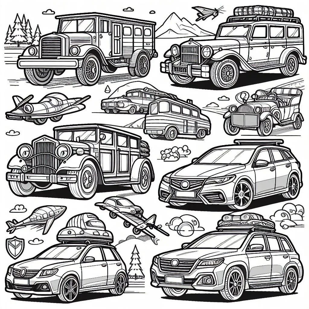 Colorindo Carros 7 Jpeg