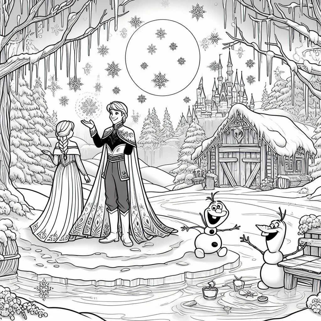 Colorindo frozen