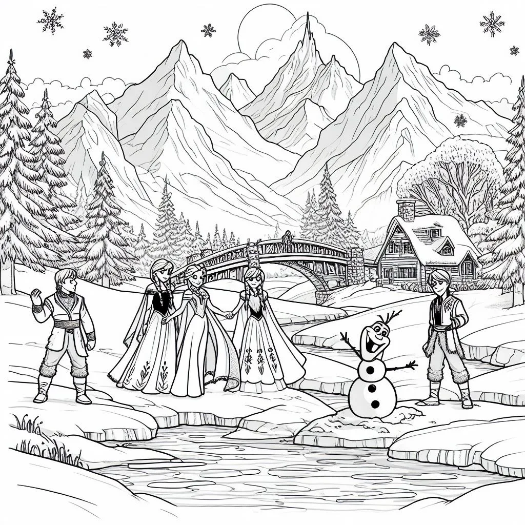 Colorindo frozen