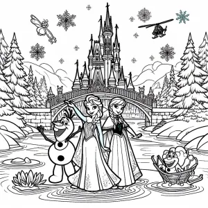 Colorindo frozen