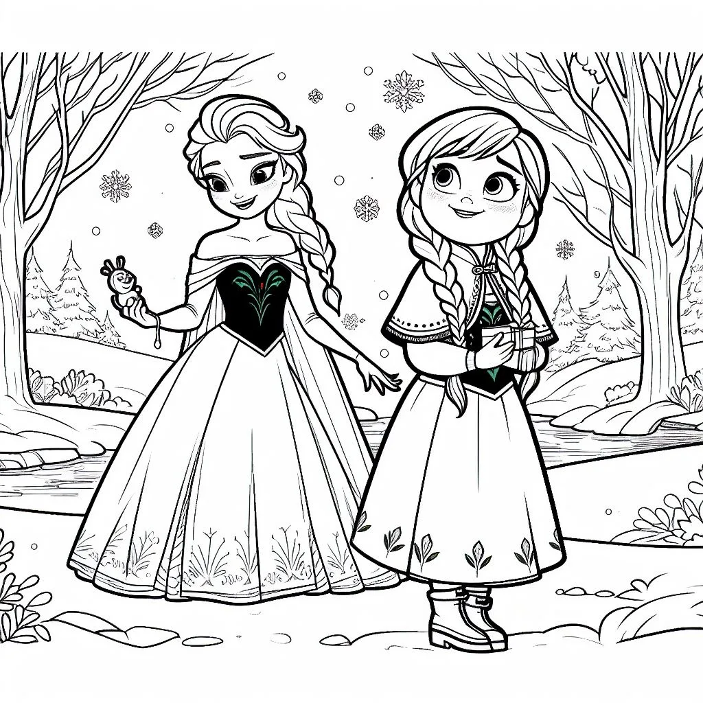 Colorindo frozen