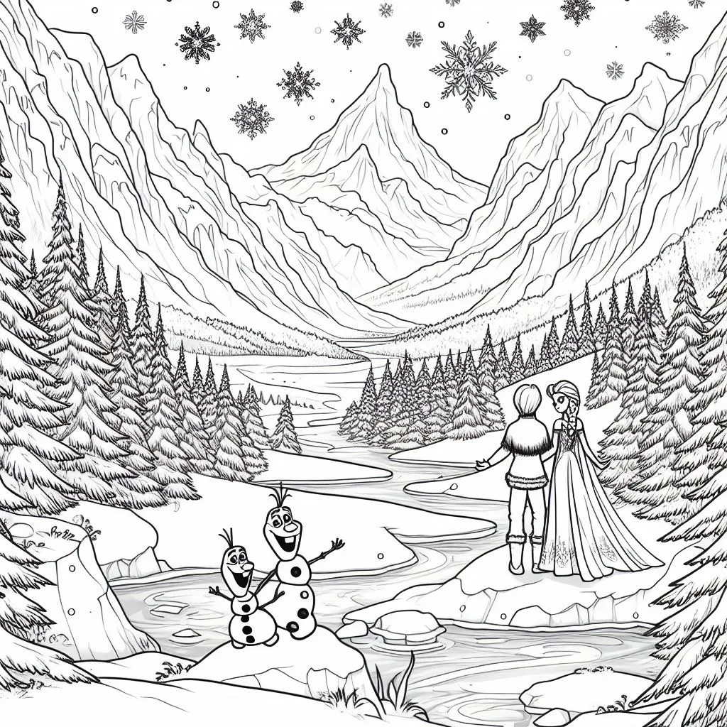 Colorindo frozen