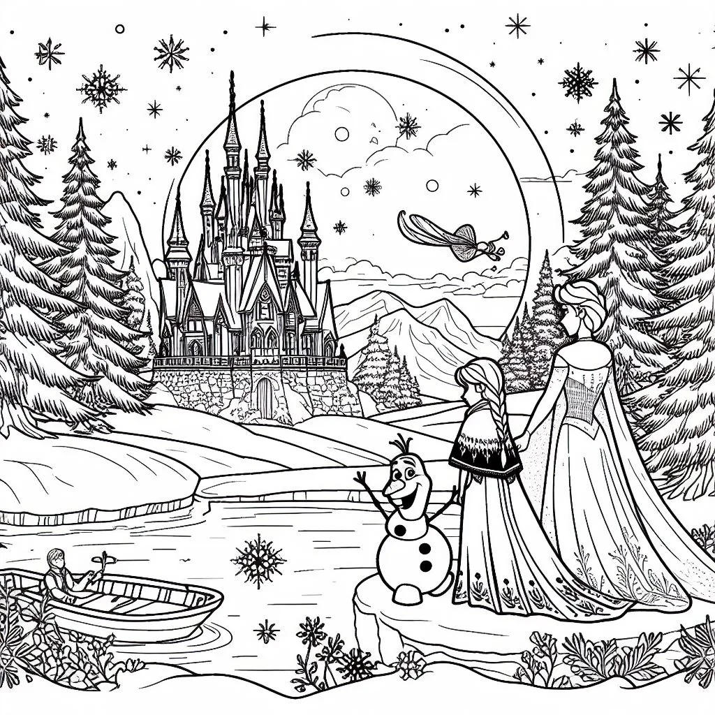 Colorindo frozen