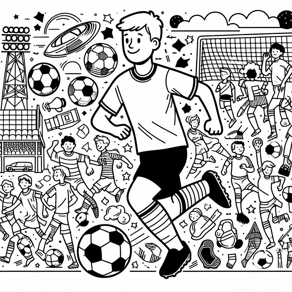 Colorindo Futebol 5 Jpeg