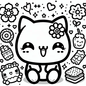 Colorindo kawaii