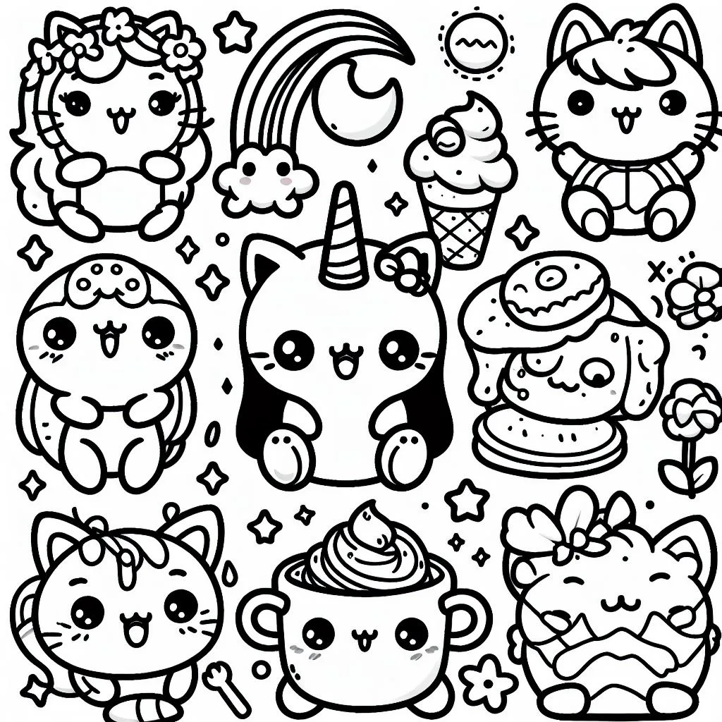 Colorindo kawaii