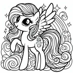 Colorindo my little pony