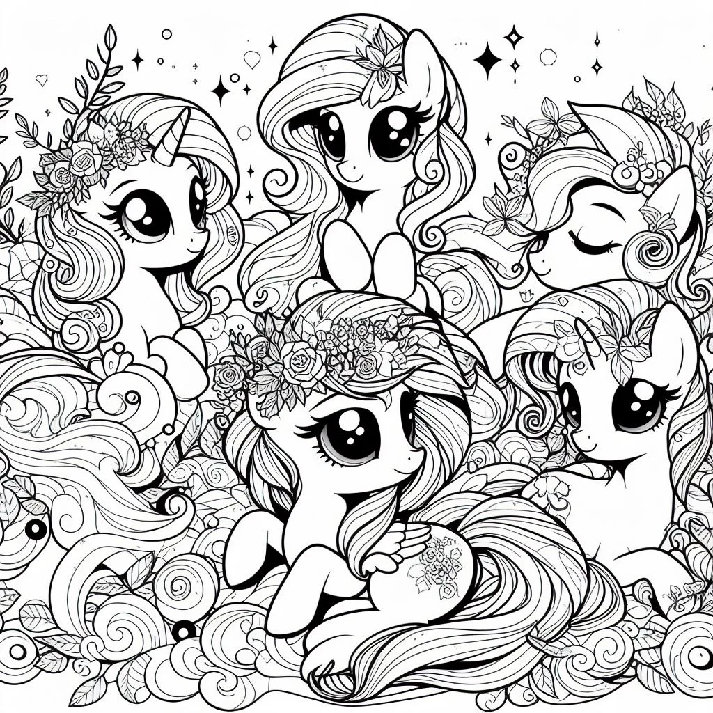 Colorindo my little pony