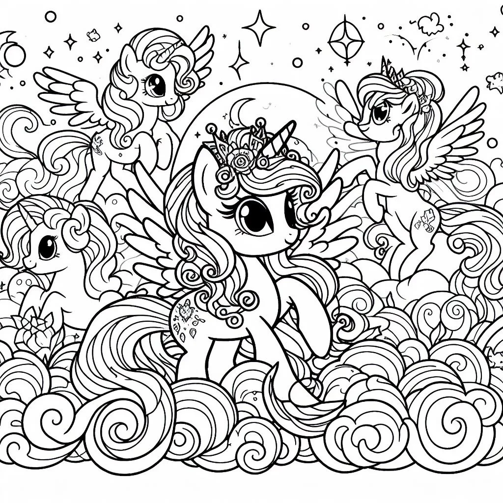 Colorindo my little pony