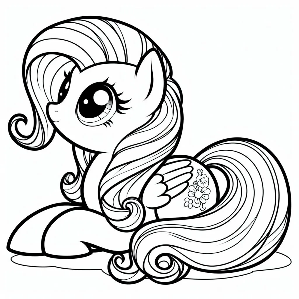 Colorindo my little pony