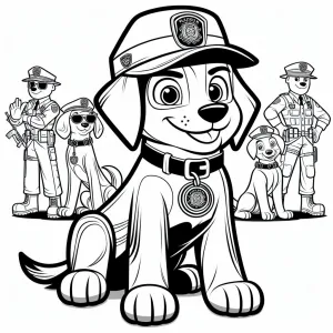 Colorindo patrulha canina