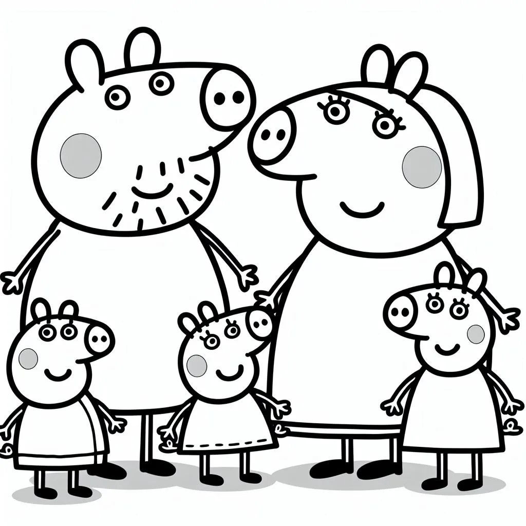 Colorindo peppa pig