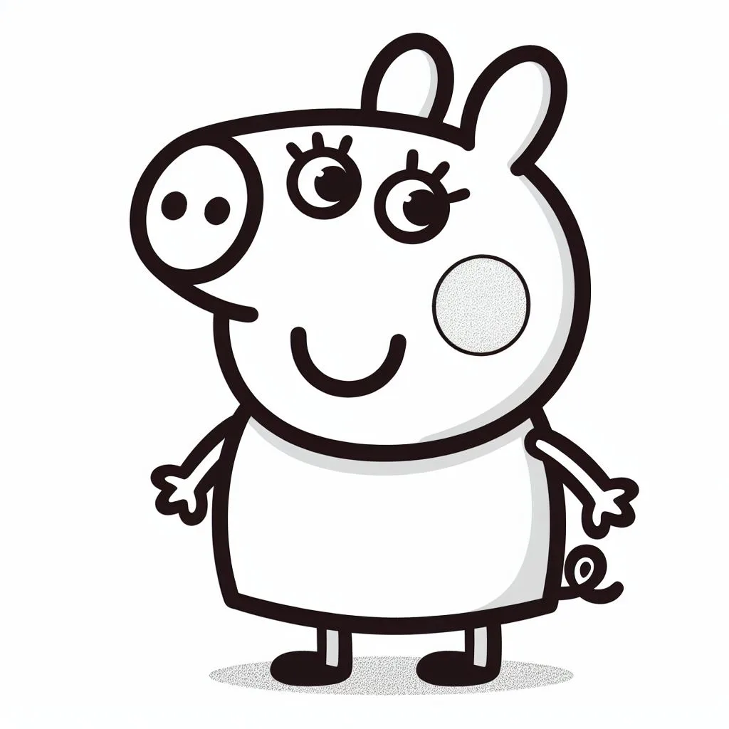 Colorindo peppa pig
