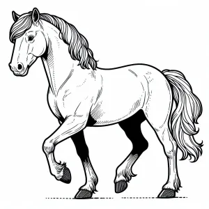 Coloring cavalos