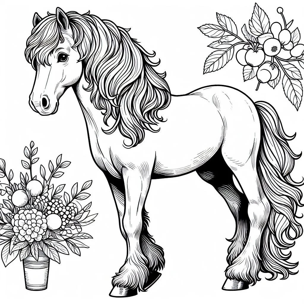 Coloring cavalos
